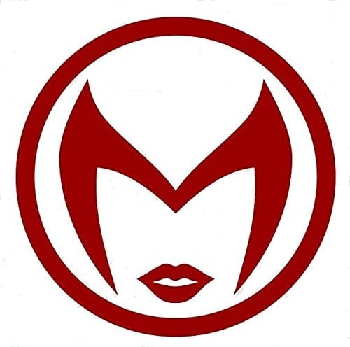 Scarlet Beast logo featuring a stylized face with red hair and lips.