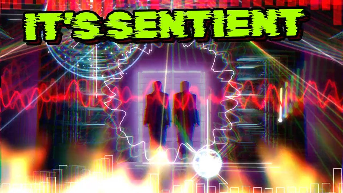 A frame from the Sentient music video